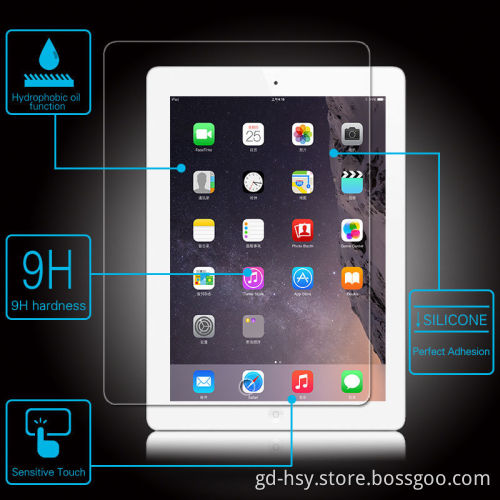 HUYSHE for ipad mini screen protector 9h for ipad mini touch screen for ipad tempered glass